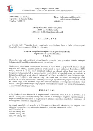 Határozat