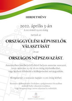 Plakát - választások 2022